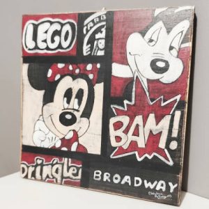 Retro BD Tableau Bois Vintage Pop Art