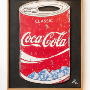 Canette Iconique – Pop Art Tableau Relief Pop Art Vintage