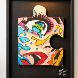 Larme en Morceaux Tableau Relief Art Urbain / Pop Art