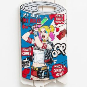 Vintage Pop Can Tableau Relief Pop Art sur Bois Recyclé