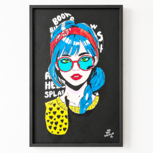 Splash Attitude Tableau Relief Pop Art / Street Art