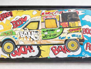 Bang Van Tableau Relief Pop Art / Street Art