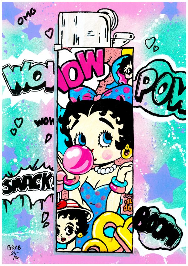 Tableau Pop Art Betty Boop "Betty Boom"