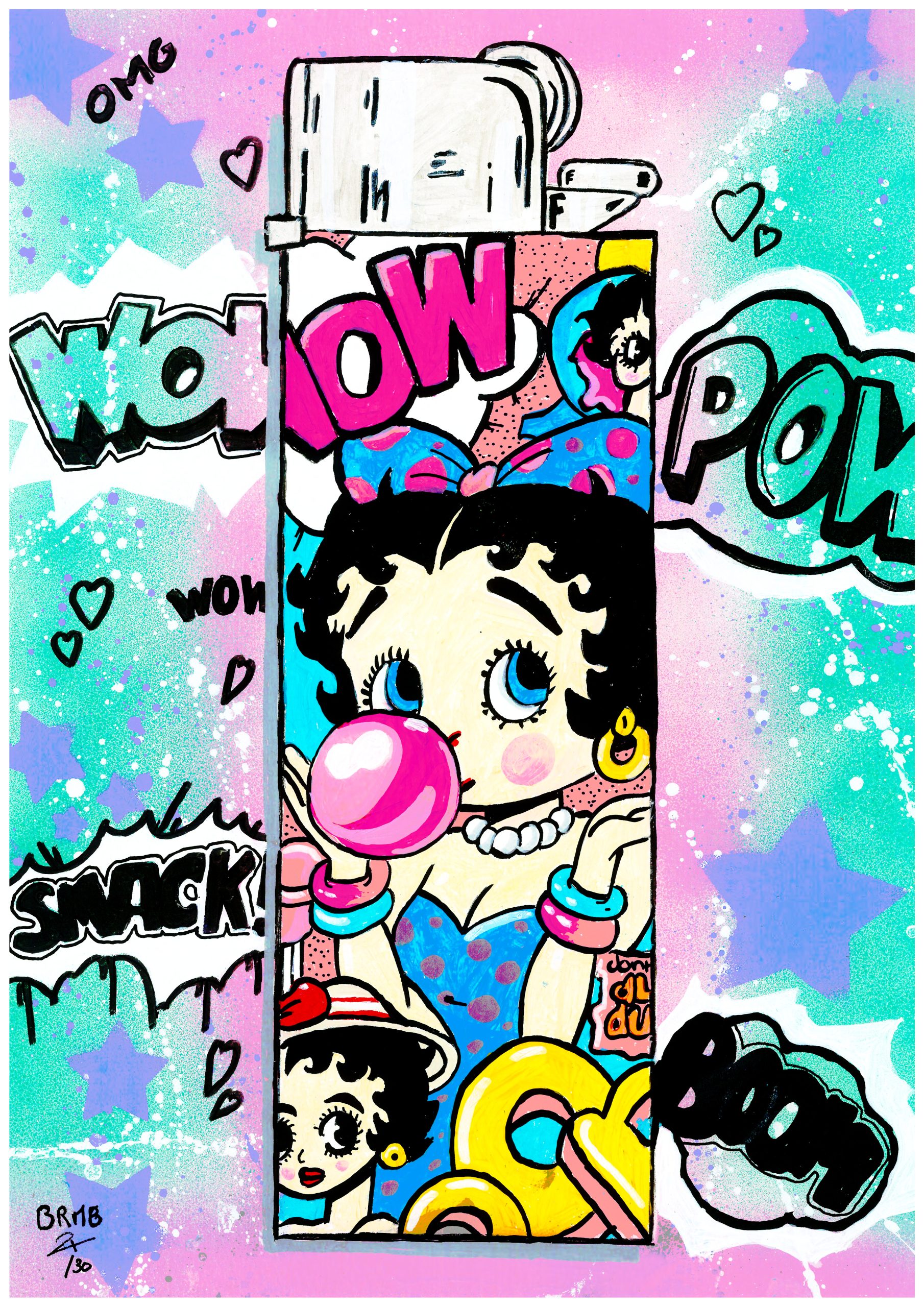 Tableau Pop Art Betty Boop "Betty Boom"