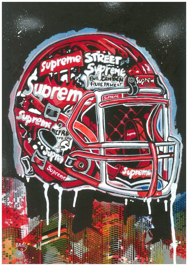 Tableau Street Art Football Américain '' STREET LEGACY ''