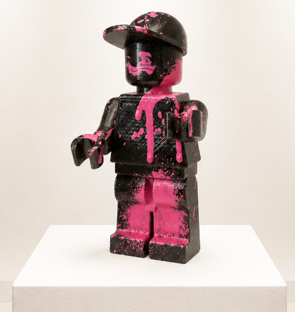 Designer Toy Street Art brick street